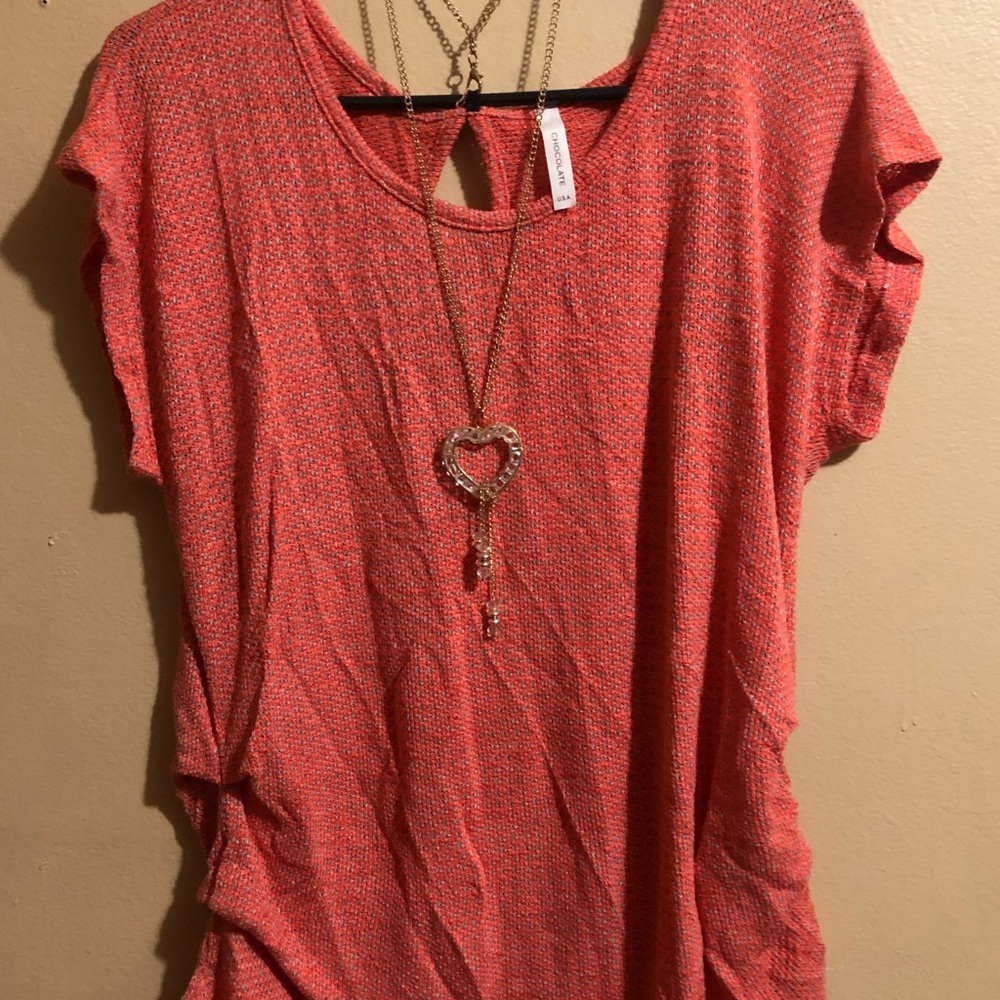 Orange blouse